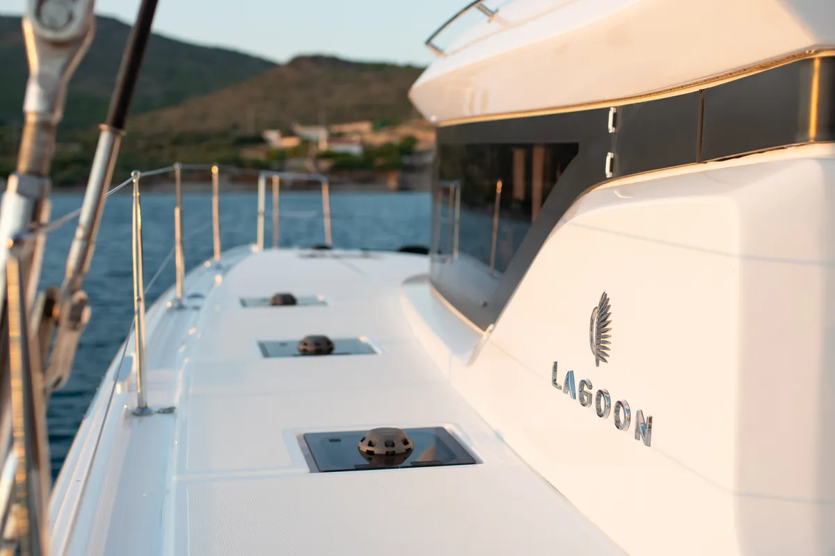 NOMAD II, a Lagoon 50 catamaran at Municipal Unit of Lefkada, Greece