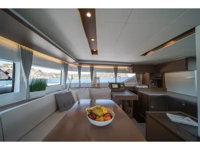 NOMAD II, a Lagoon 50 catamaran at Municipal Unit of Lefkada, Greece