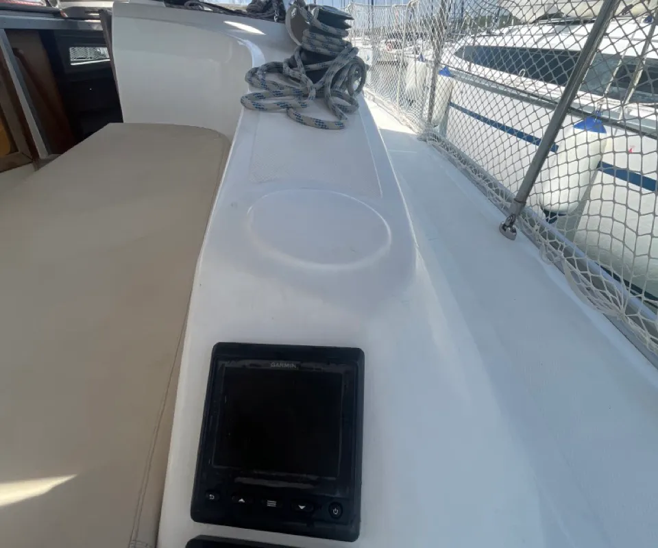 Deck of TIKA, a Bavaria Cruiser 34 sailboat at Općina Sukošan, Croatia