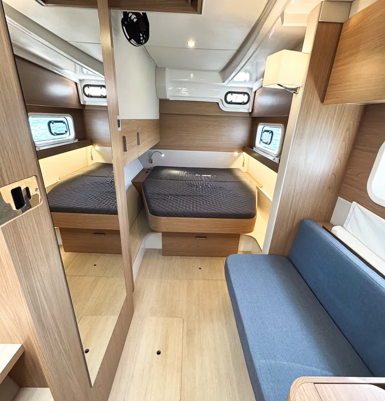 Cabin on Jolene, a Bali Catspace OW catamaran at Pirovac, Croatia