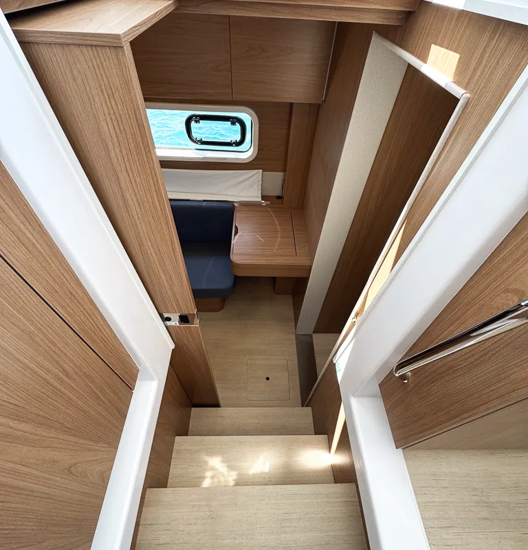Cabin on Jolene, a Bali Catspace OW catamaran at Pirovac, Croatia