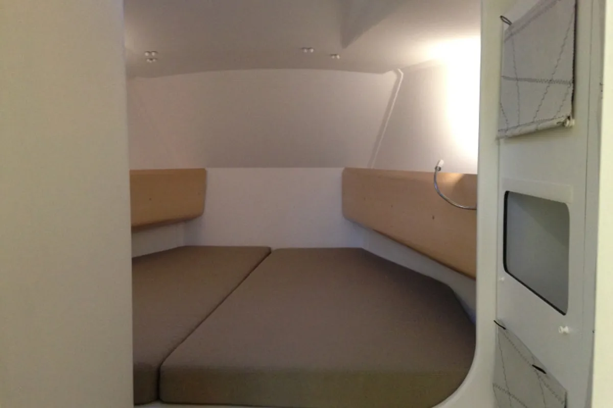 Cabin on Aminata, a Pogo 36 sailboat at Alameda, United States