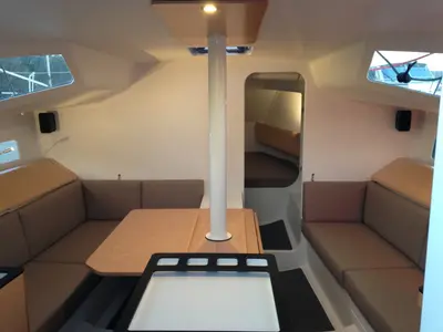 Salon of Aminata, a Pogo 36 sailboat at Alameda, United States