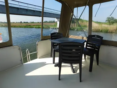 Deck of Stern, a Beneteau Figaro 3 motorboat at IJsselstein, Netherlands