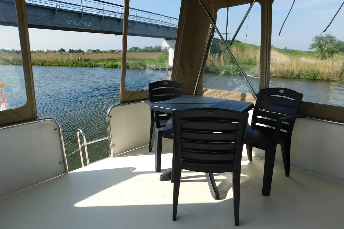 Deck of Stern, a Beneteau Figaro 3 motorboat at IJsselstein, Netherlands