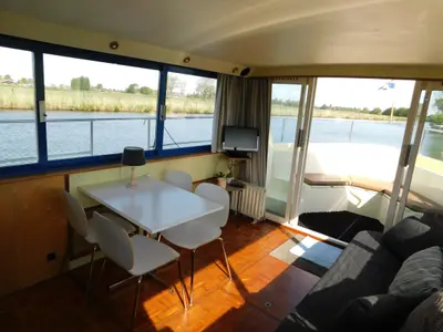 Salon of Stern, a Beneteau Figaro 3 motorboat at IJsselstein, Netherlands