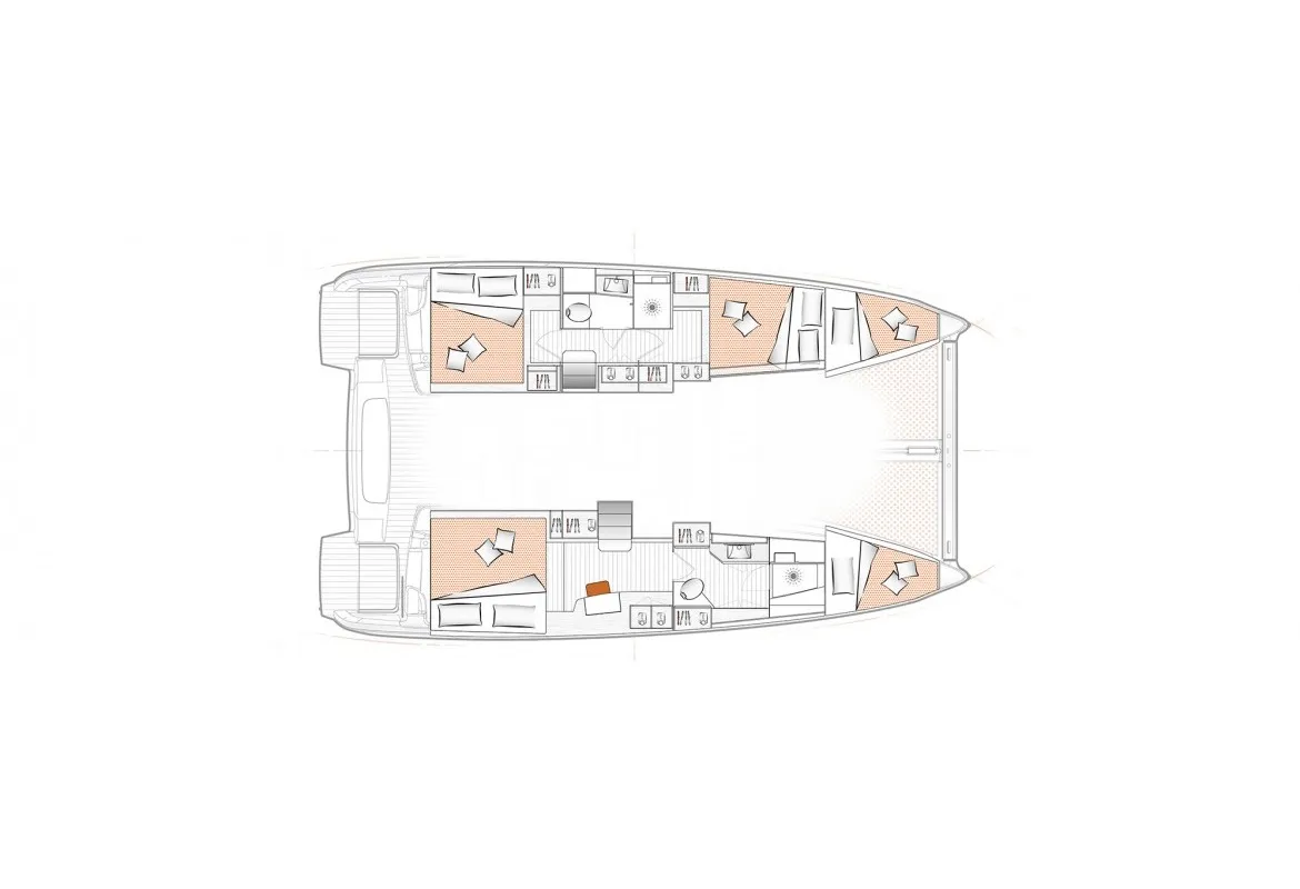 Nereus, a Lagoon 40 catamaran at Municipal Unit of Rhodes, Greece