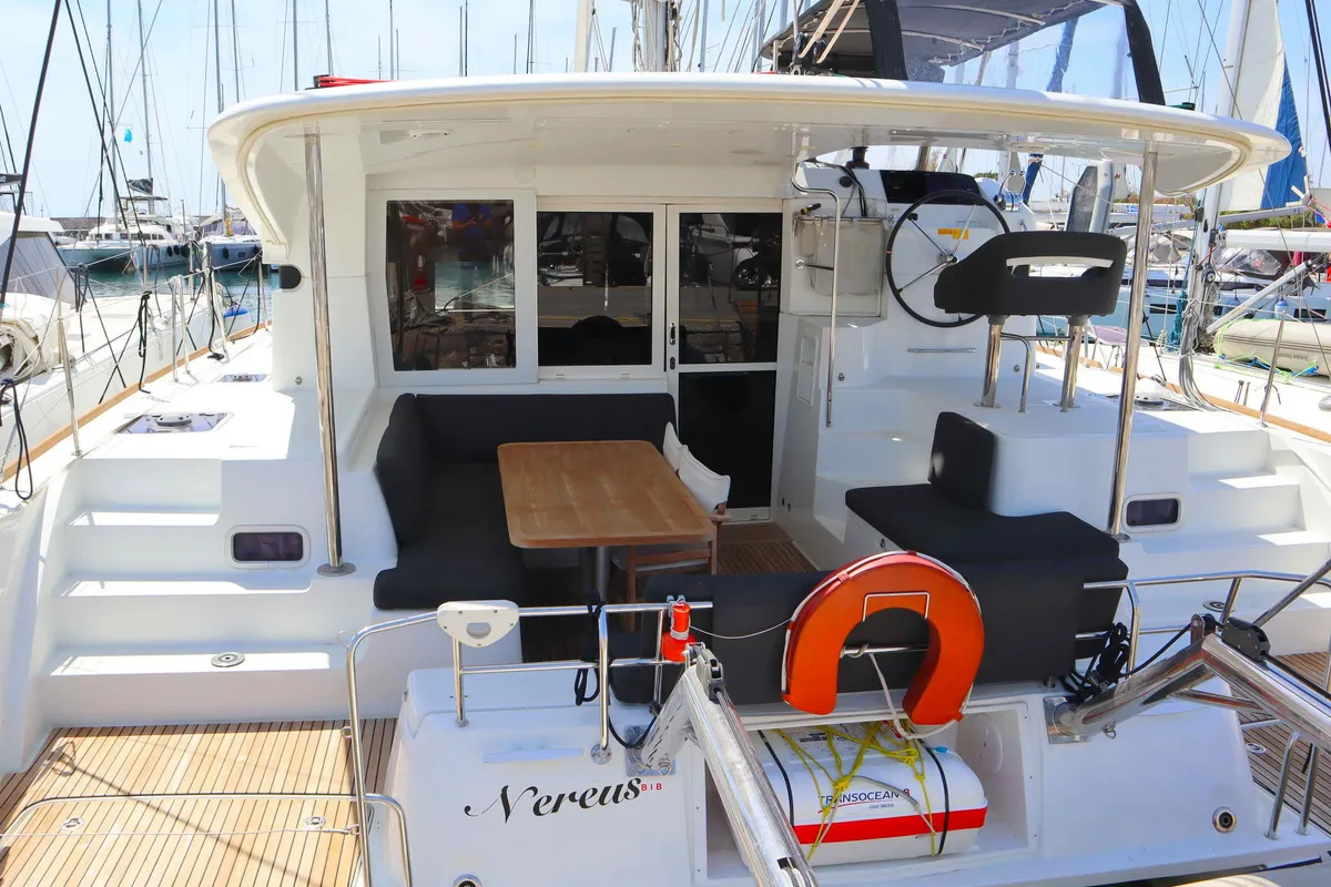 Nereus, a Lagoon 40 catamaran at Municipal Unit of Rhodes, Greece