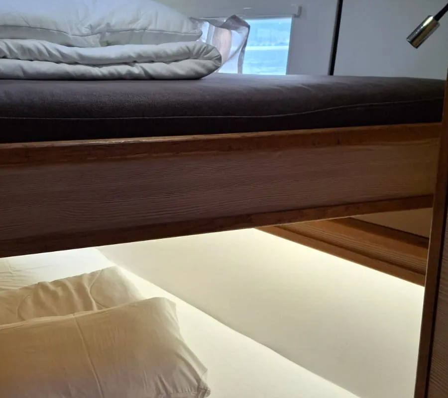 Cabin on Mihaela, a D&D Kufner 54 Exclusive sailboat at Trogir, Croatia