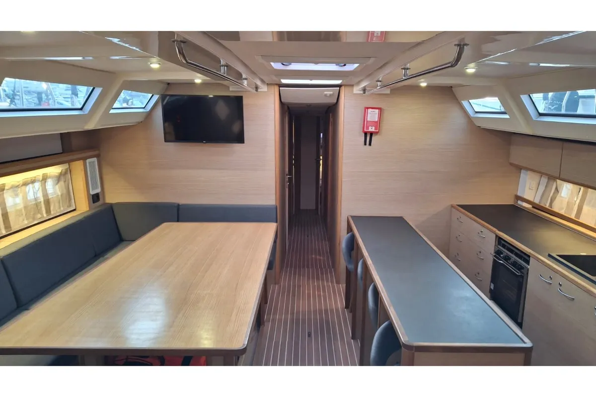 Salon of Mihaela, a D&D Kufner 54 Exclusive sailboat at Trogir, Croatia