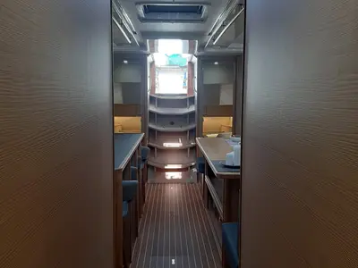Salon of Mihaela, a D&D Kufner 54 Exclusive sailboat at Trogir, Croatia
