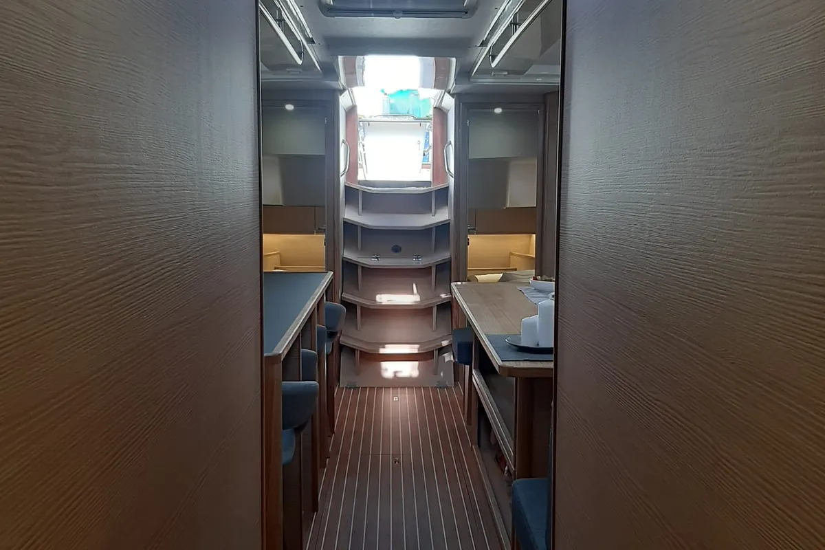 Salon of Mihaela, a D&D Kufner 54 Exclusive sailboat at Trogir, Croatia