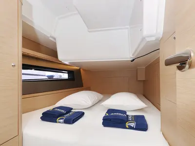 Cabin on Poppy, a Dufour 41 sailboat at Grad Biograd na Moru, Croatia