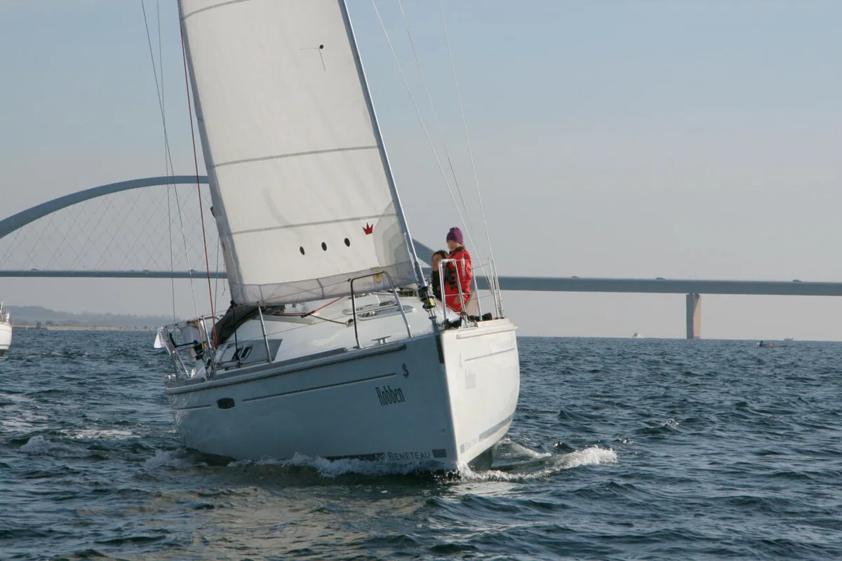Exterior view of Robben, a Beneteau Oceanis 31 sailboat at Heiligenhafen, Germany