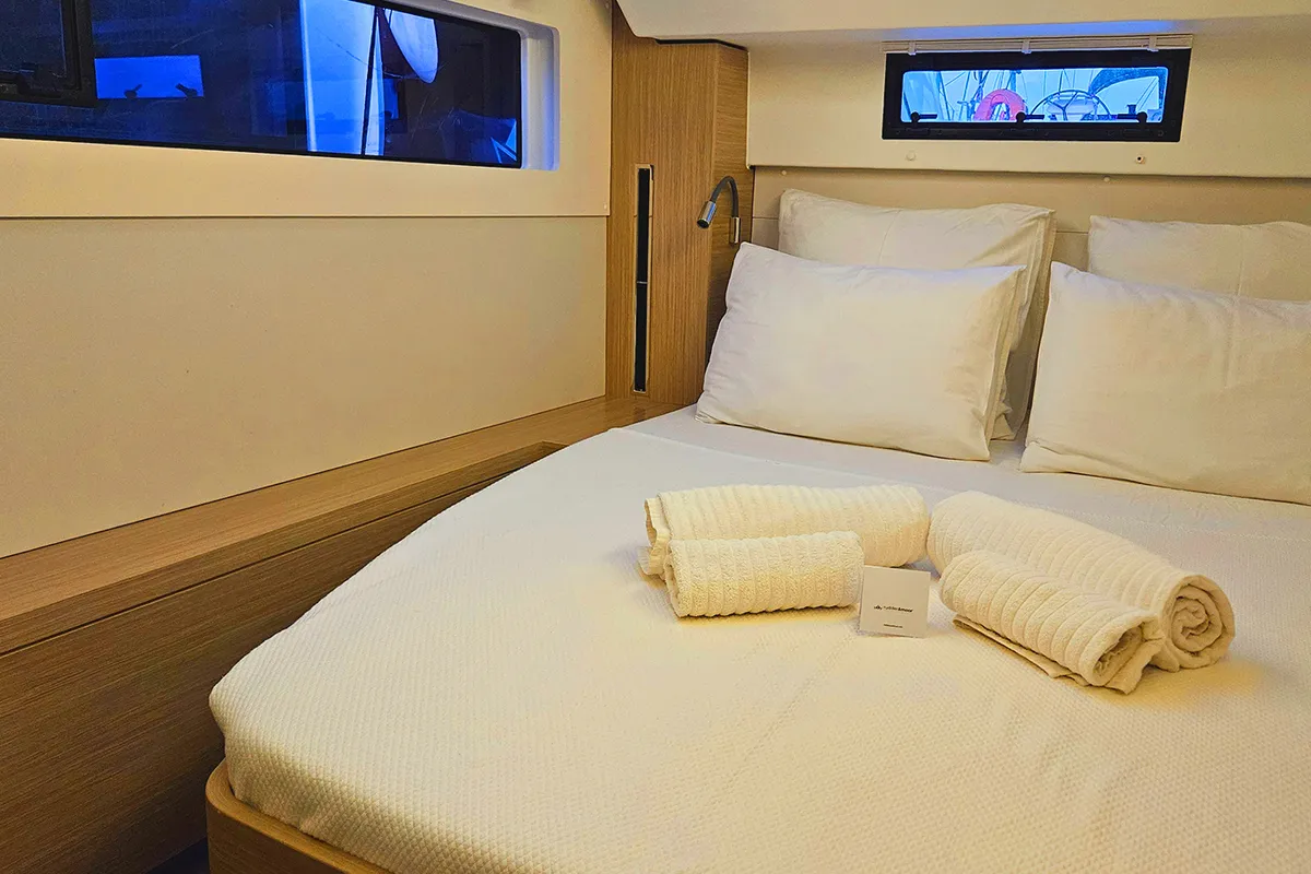 A-Sphere, a Lagoon 46 catamaran at Marmaris, Turkey