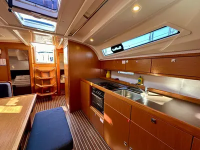 Galley of Zubatac, a Bavaria Cruiser 41 sailboat at Općina Sukošan, Croatia