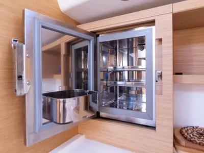 Galley of Sportski Vuk 44, a Grand Soleil 44 Performance sailboat at Šibenik, Croatia