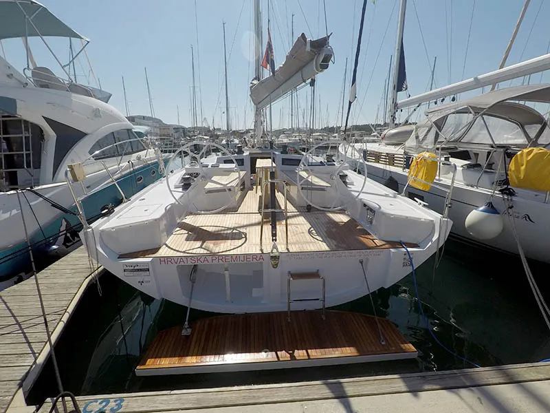 Sportski Vuk 44, a Grand Soleil 44 Performance sailboat at Grad Šibenik, Croatia