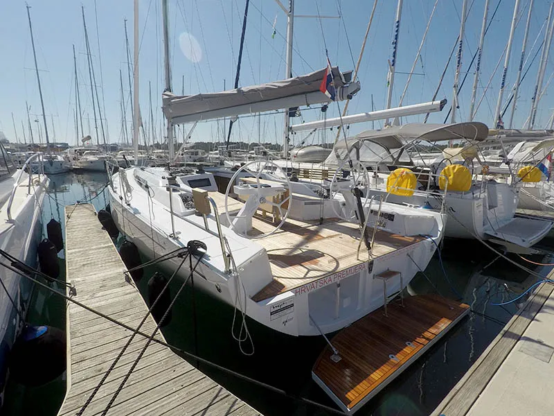 Sportski Vuk 44, a Grand Soleil 44 Performance sailboat at Grad Šibenik, Croatia