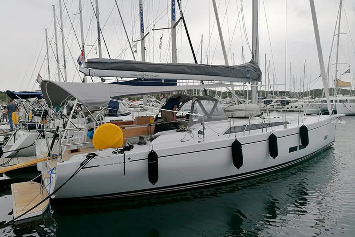 Sportski Vuk 44, a Grand Soleil 44 Performance sailboat at Grad Šibenik, Croatia