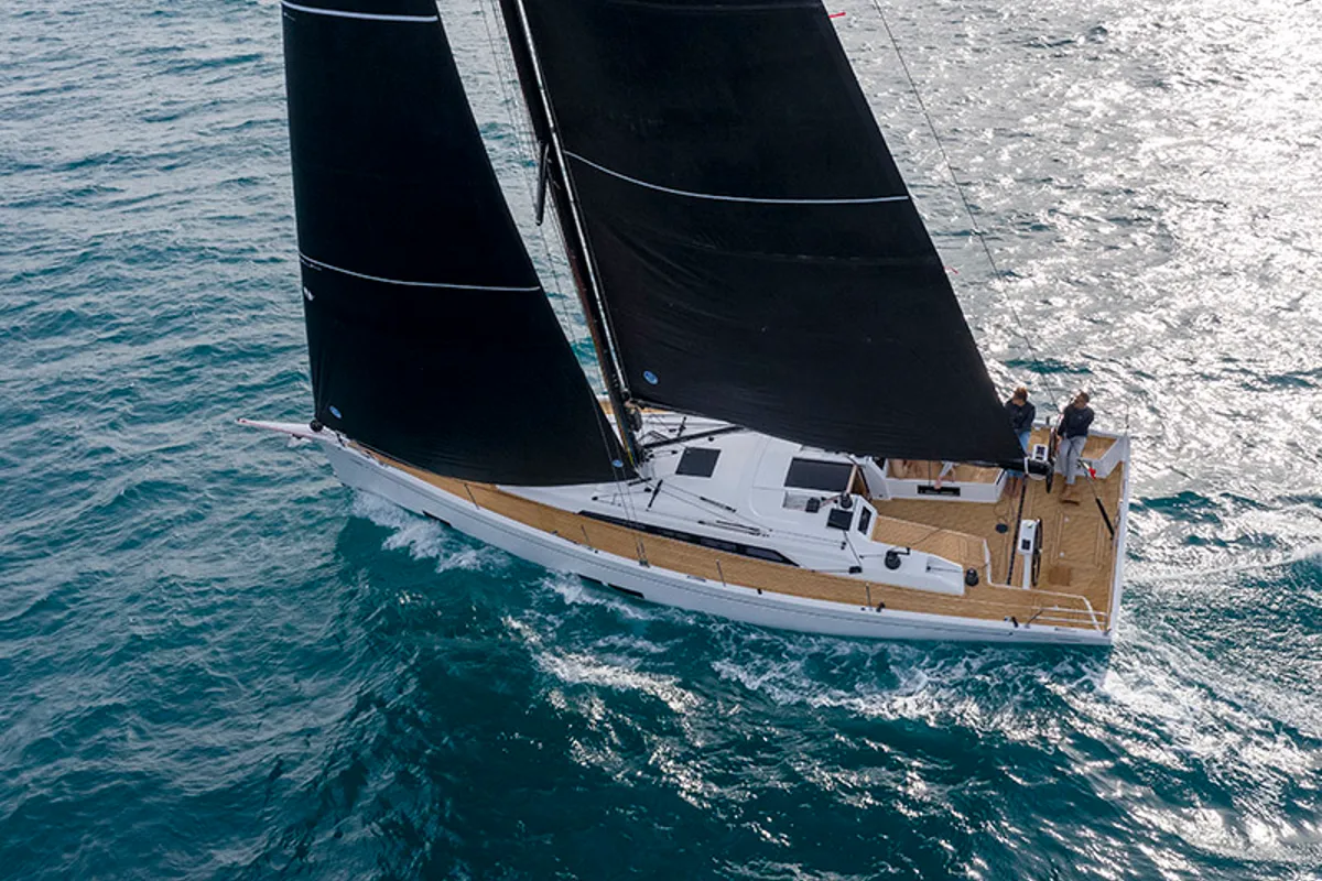 Sportski Vuk 44, a Grand Soleil 44 Performance sailboat at Grad Šibenik, Croatia