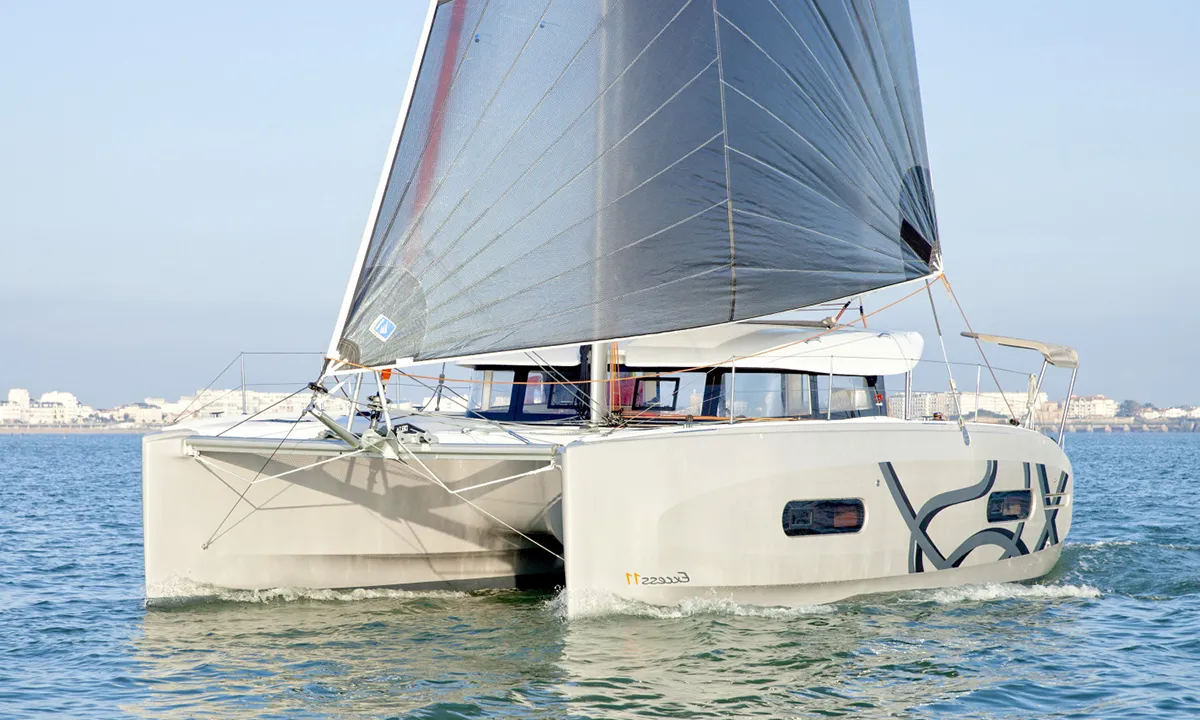 Ez Ukutu, a Excess 11 catamaran at Palma de Mallorca, Spain