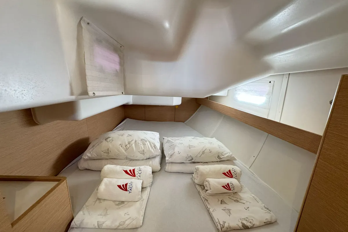 Cabin on Despacito, a Elan Impression 40 sailboat at Biograd na Moru, Croatia