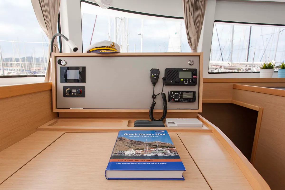 Nirvana, a Lagoon 42 catamaran at Municipal Unit of Lefkada, Greece