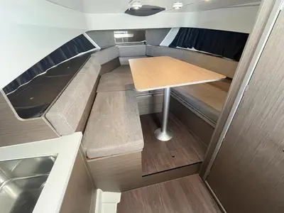 Salon of Flyer 9, a Beneteau Flyer 9 SUNdeck motorboat at Grad Pula, Croatia