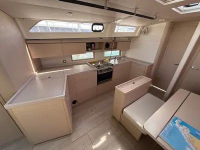 Galley of Inmeda, a Beneteau Oceanis 46.1 sailboat at Općina Sukošan, Croatia