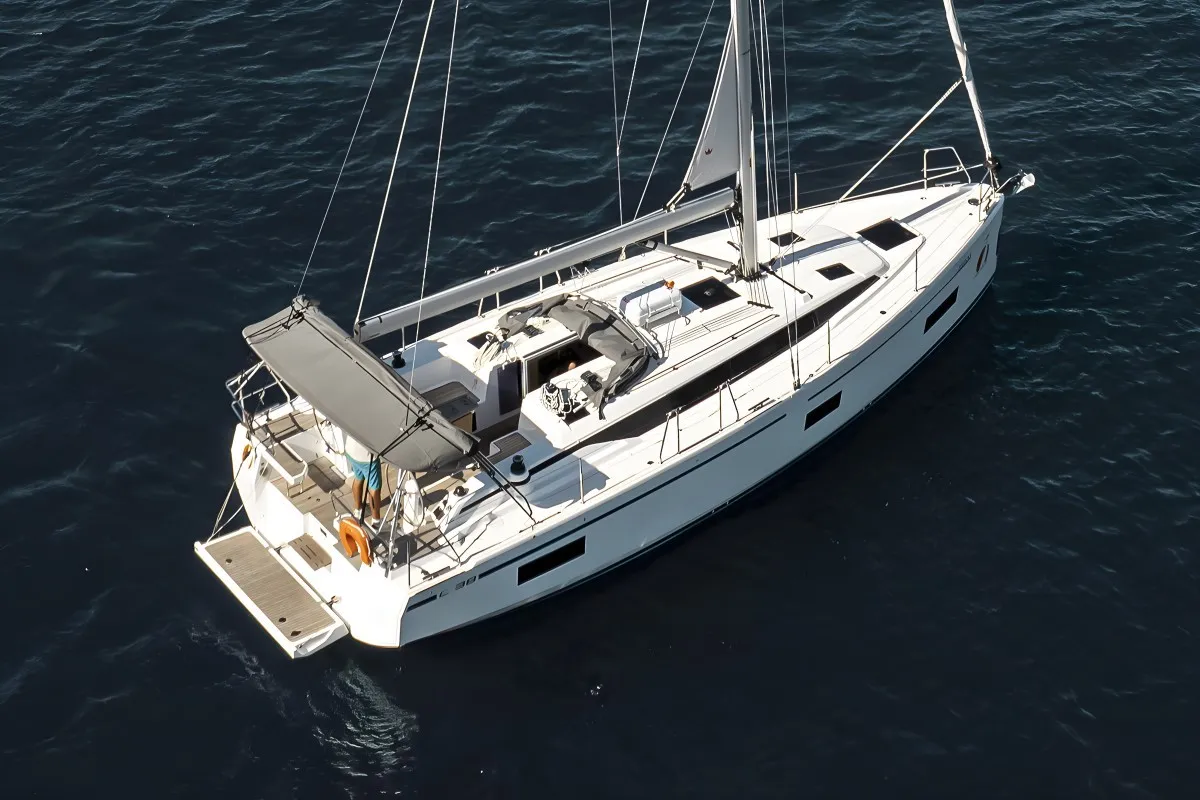 Coconut, a Bavaria C38 sailboat at Fethiye, Turkey