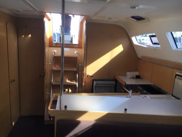 Galley of Sirius, a Elan Impression 45 sailboat at Grad Biograd na Moru, Croatia