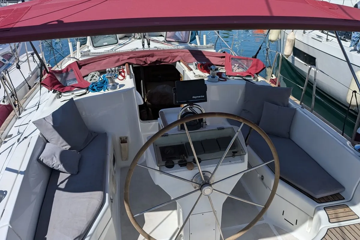 Artemis, a Beneteau Oceanis 411 sailboat at Athens, Greece
