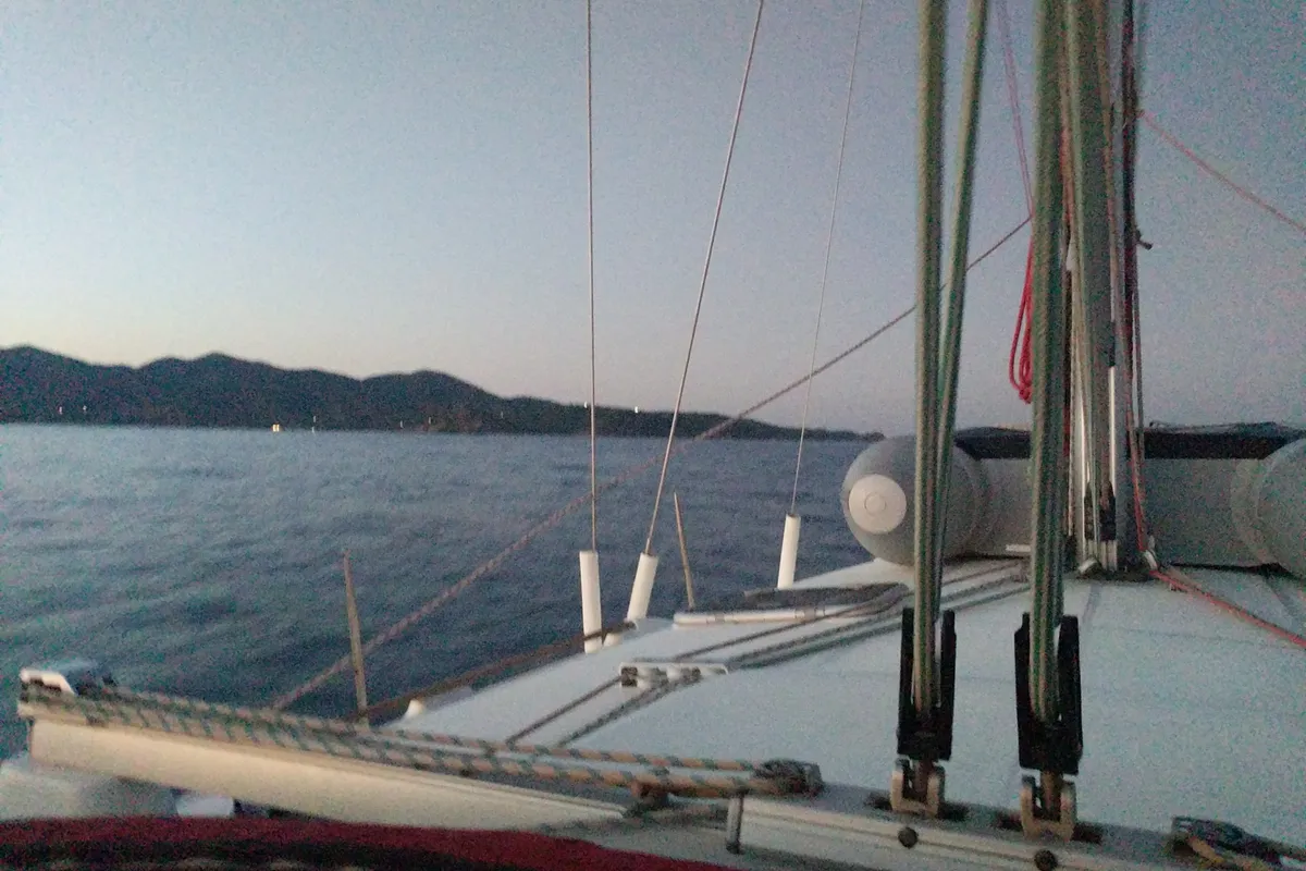 Artemis, a Beneteau Oceanis 411 sailboat at Athens, Greece