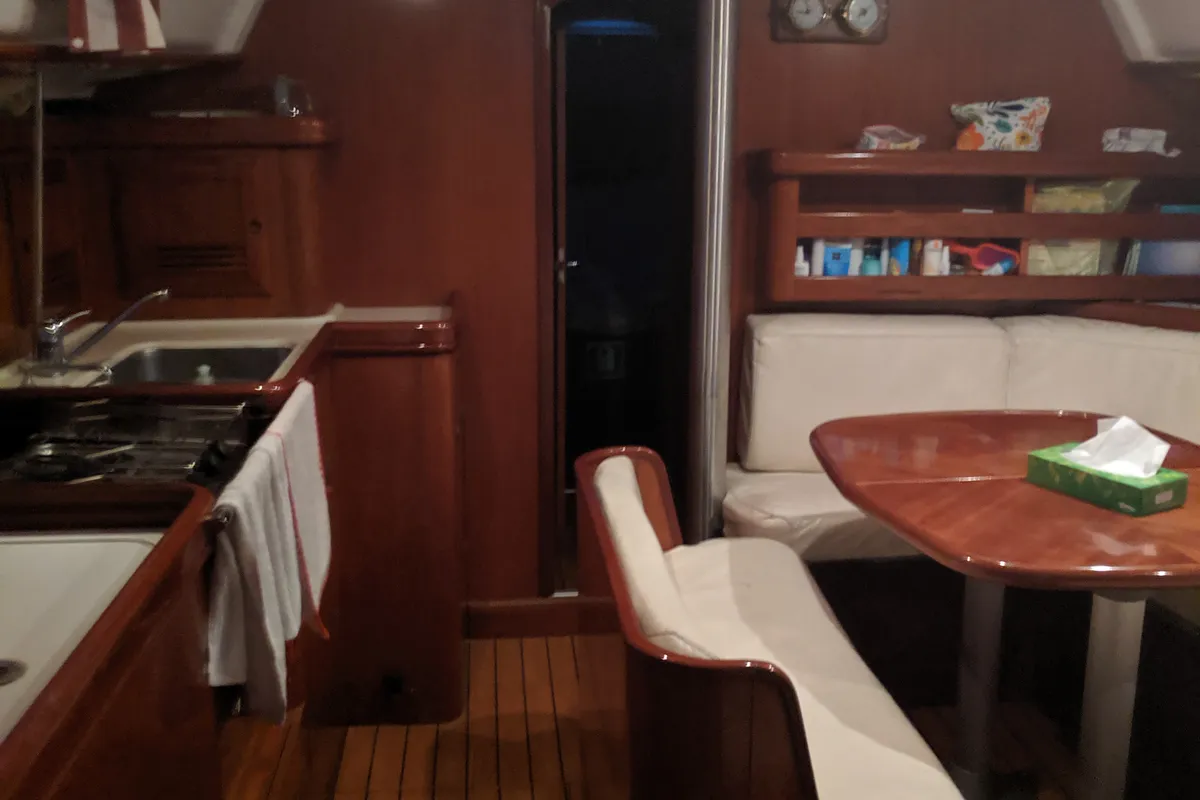 Artemis, a Beneteau Oceanis 411 sailboat at Athens, Greece