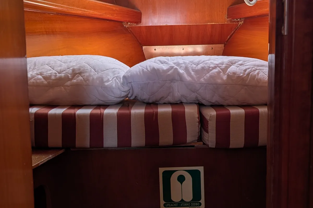 Artemis, a Beneteau Oceanis 411 sailboat at Athens, Greece