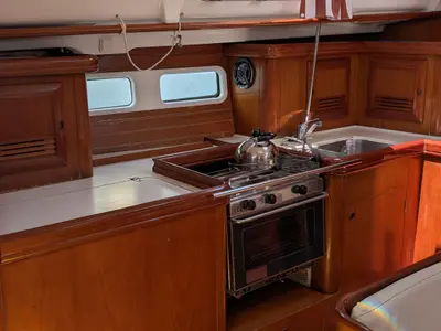 Artemis, a Beneteau Oceanis 411 sailboat at Athens, Greece