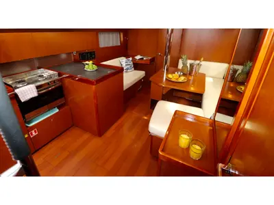 Galley of Mala Nevina, a Beneteau Oceanis 41.1 sailboat at Preveza, Greece