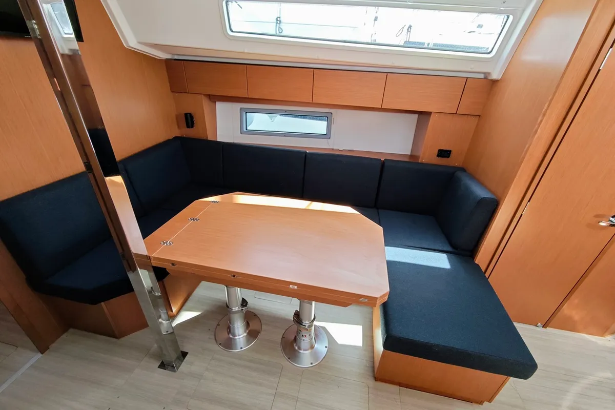 Salon of Zen, a Bavaria C42 sailboat at Sukošan, Croatia