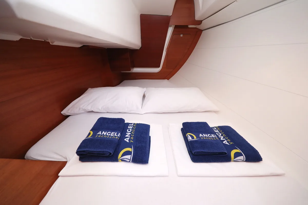 Cabin on Papillon, a Dufour 350 GL sailboat at Grad Biograd na Moru, Croatia