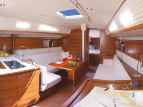 Salon of RED ZEPPELIN, a AD Boats Salona 41 sailboat at Marmaris, Turkey