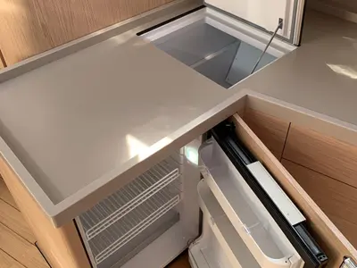 Galley of LEVITAN, a Beneteau Oceanis 46.1 sailboat at Općina Sukošan, Croatia