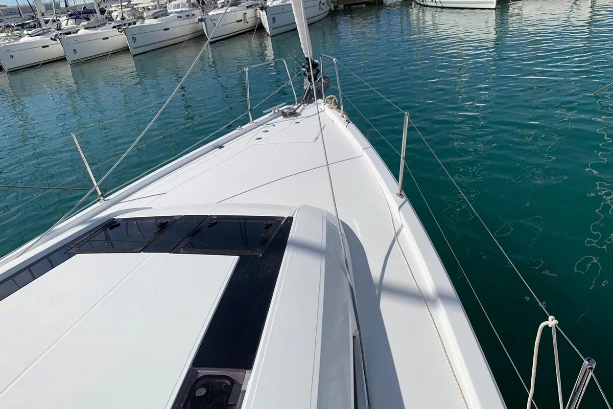 Exterior view of LEVITAN, a Beneteau Oceanis 46.1 sailboat at Općina Sukošan, Croatia