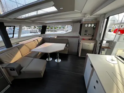 Salon of Andy, a Fountaine Pajot Tanna 47 catamaran at Sukošan, Croatia