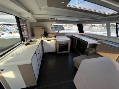 Galley of Andy, a Fountaine Pajot Tanna 47 catamaran at Sukošan, Croatia