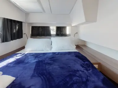 Cabin on Fiyolo, a Fountaine Pajot Elba 45 catamaran at Charlotte Amalie, United States