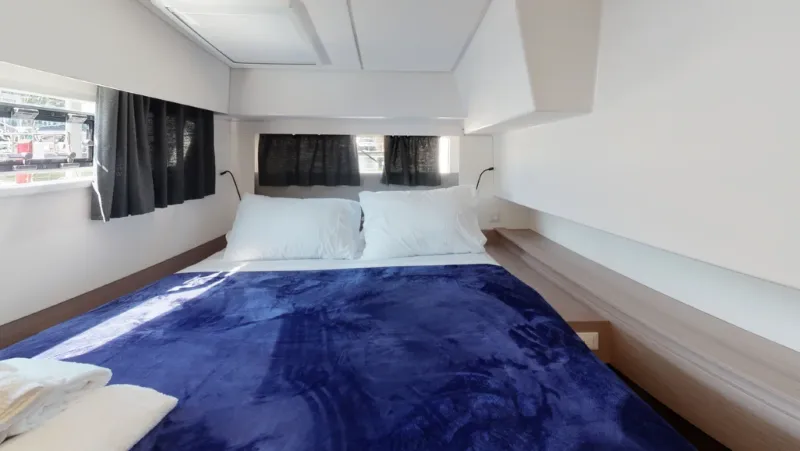 Cabin on Fiyolo, a Fountaine Pajot Elba 45 catamaran at Charlotte Amalie, United States