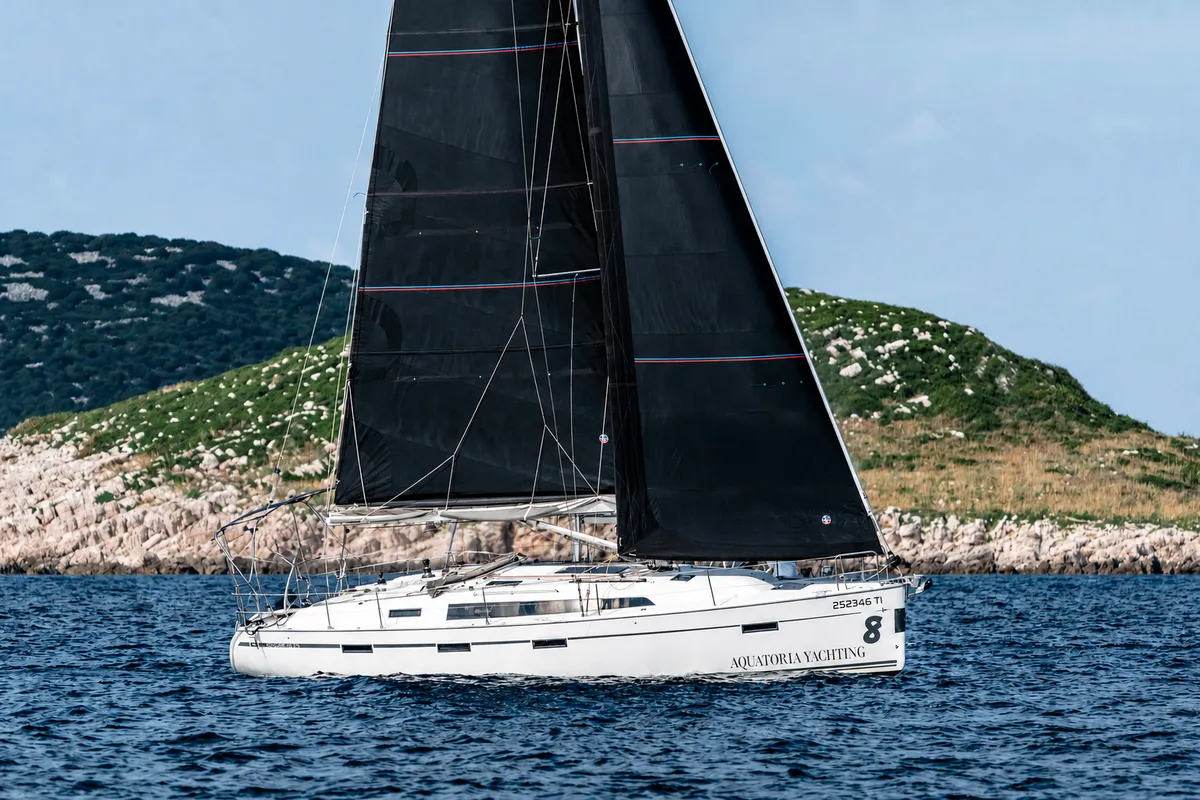 Blackstar, a Bavaria Cruiser 41S sailboat at Pirovac, Croatia