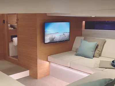 Salon of Eragon, a De Antonio D42 Open motor yacht at Seget Donji, Croatia