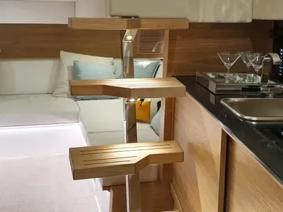 Galley of Eragon, a De Antonio D42 Open motor yacht at Seget Donji, Croatia